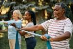 image of older adults engaging in physical fitness outside