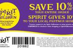 With this coupon, shoppers receive 10% off their Spirit Halloween purchase.