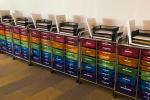 Cart with shelves and supplies