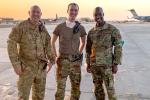 Air Force Lt. Colonel Roderick Fontenette and Critical Care Air Transport Team