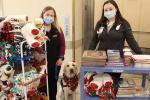 women with toy donations