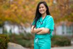 Josephine Hai, outside the UC Davis School of Medicine Education Building, is eager to care for the underserved