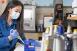 Katherine Griffin in the laboratory