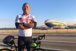 Wilson Du with his bike