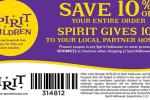 Spirit Halloween coupon