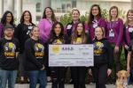 Spirit Halloween and Child Life staff during check presentation