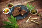 Edible cannabis brownies, gummy bears and candies