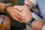 Hands clasped