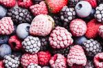 Frozen strawberries, blueberries, blackberries and raspberries