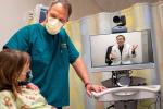 Dr. James Marcin at a telehealth visit
