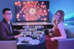 Addison and her prom date having dinner
