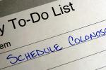 To Do list with schedule colonoscopy listed