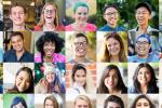 Young diverse people