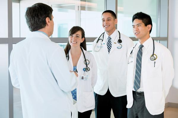 Diverse group of medical professionals