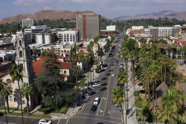 aerial photo of the Inland Empire
