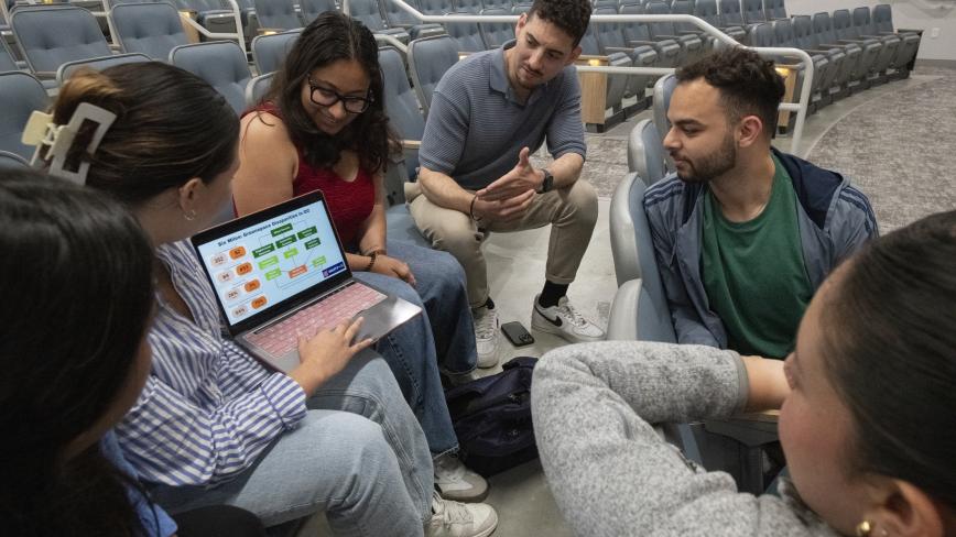 group of students engaging in classroom discussion 