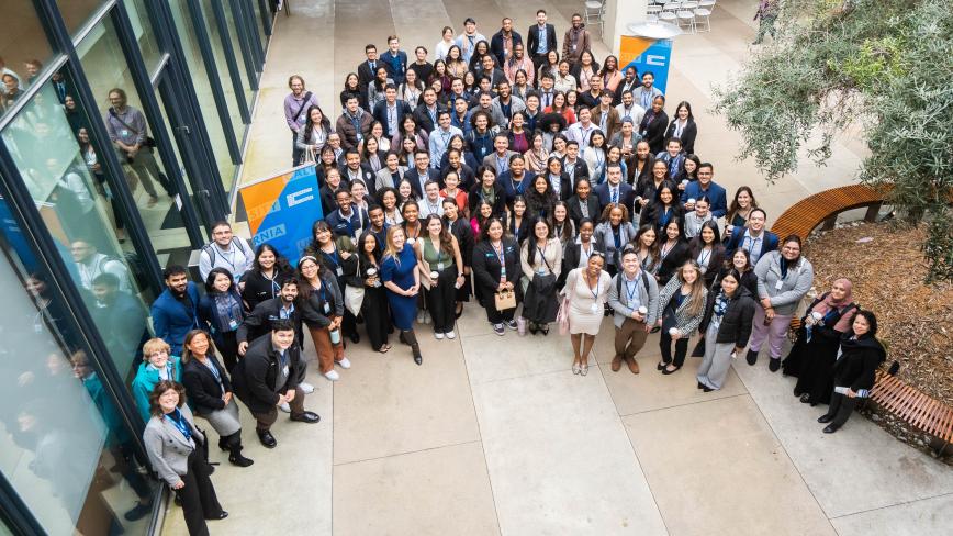 group of students outside at PRIME conference
